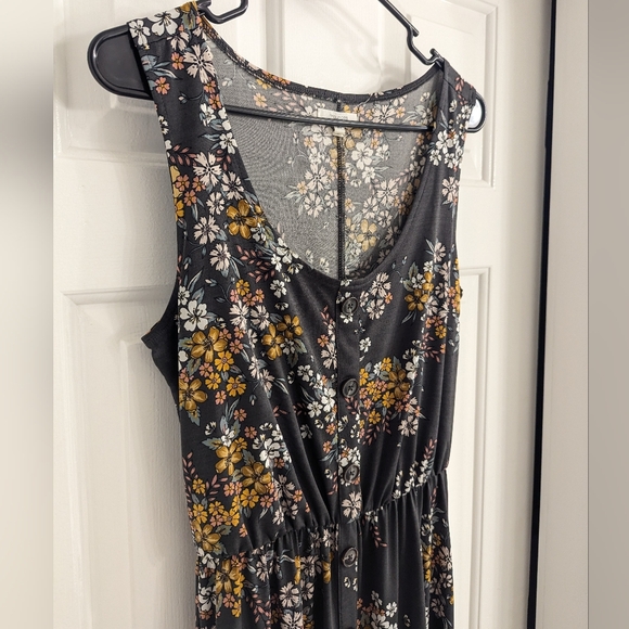 Maurices Floral Button Front Maxi Dress - Picture 4 of 8